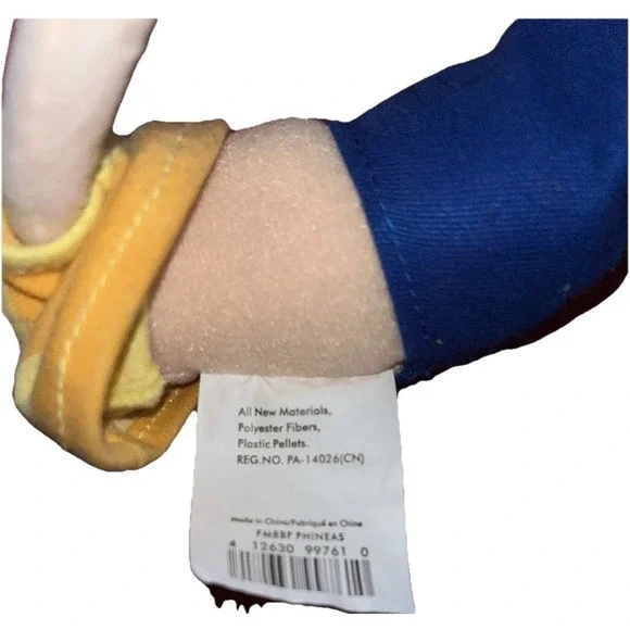 Disney Store Phineas Flynn Plush 14" Phineas and Ferb Stuffed Toy Doll Authentic - Picture 8 of 8